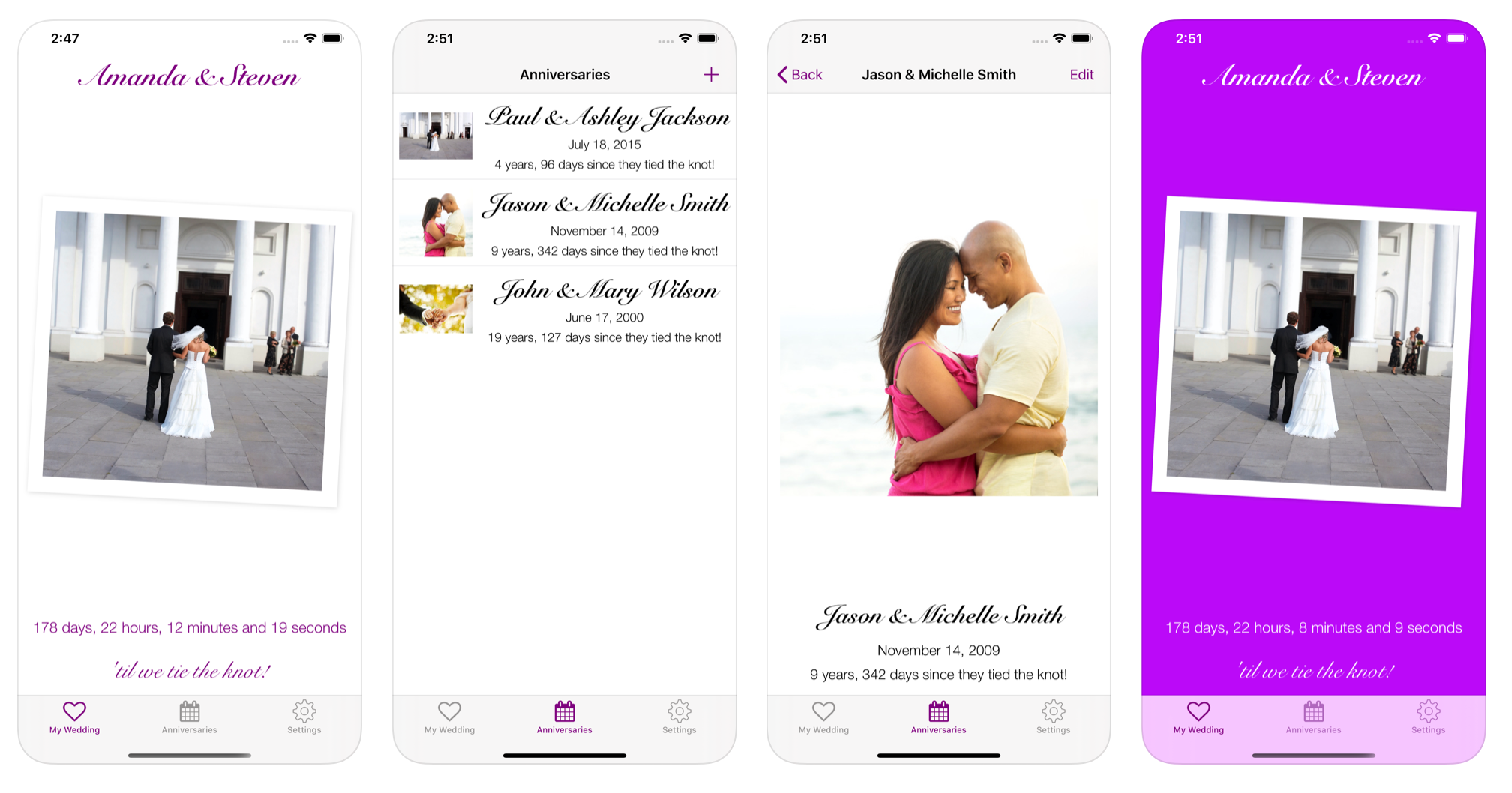 Ever After Wedding Countdown App