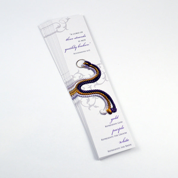 Cord of Three Strands Bookmarks - Pack of 20